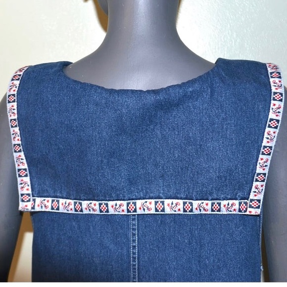 Nautical Denim Sheath Dress - Picture 4 of 15